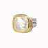 Art Deco Ring in Silver Gold & various gemstones